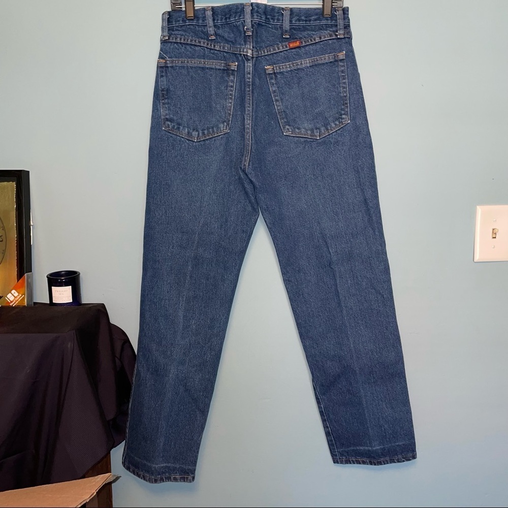 Rustler Men’s Straight Leg Jeans Medium Wash 34 x 30 - Picture 9 of 9